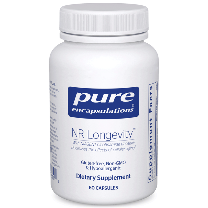 Pure Encapsulations NR Longevity, 60 capsules, front of bottle
