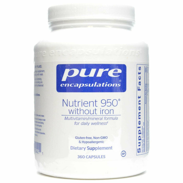 Pure Encapsulations Nutrient 950 without Iron, 360 capsules, front of bottle