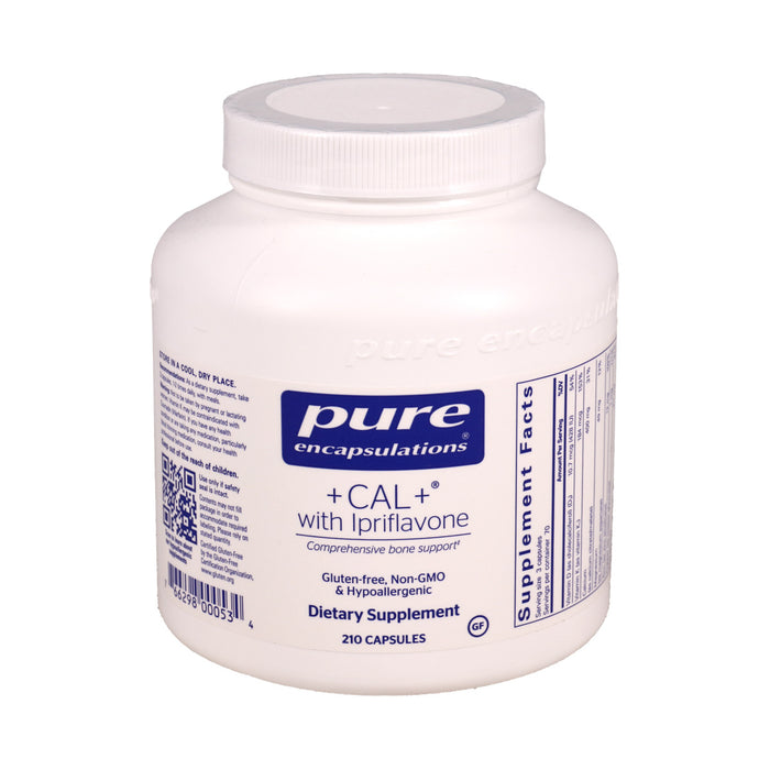Pure Encapsulations +CAL+ with Ipriflavone, 210 capsules, front of bottle