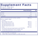 Pure Encapsulations Pro-Resolve Omega 60 softgels supplement facts label