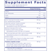 Pure Encapsulations PureDefense Collagen w/ Bone Broth powder 14.1 oz supplement facts label