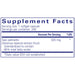 Pure Encapsulations Saw Palmetto 320 mg supplement facts label