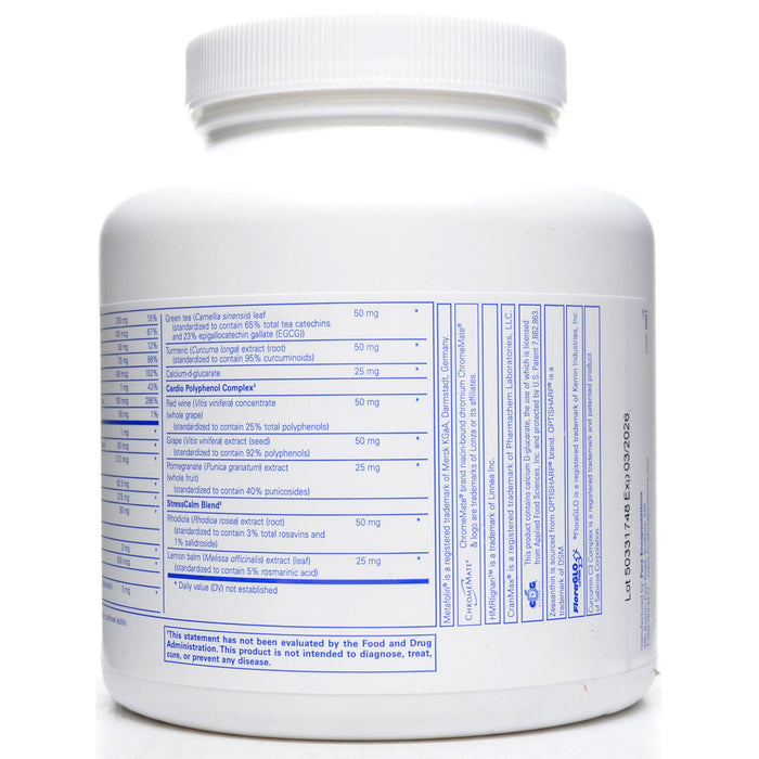 Pure Encapsulations Women's Nutrients 40+ 180 capsules supplement facts label 2