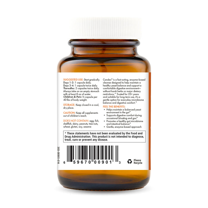 Pure Essence Candex label information panel