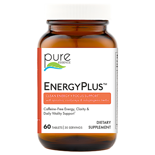 Pure Essence Energy Plus, 60 tablets, front of bottle