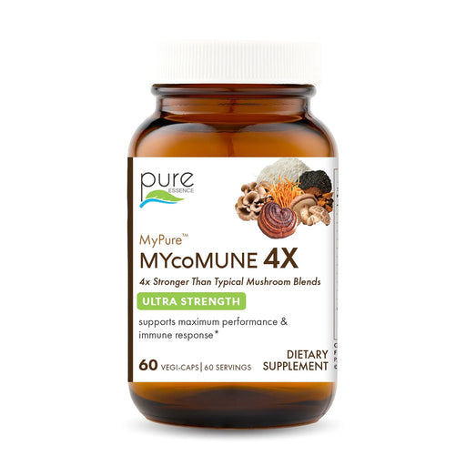 Pure Essence MyPure MYcoMune 4X, 60 capsules, front of bottle