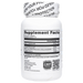 Bottle with supplement facts label on a white background