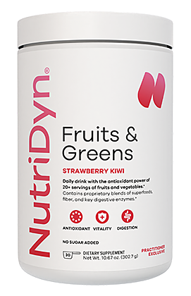 Nutri-Dyn, Fruits & Greens Strawberry Kiwi