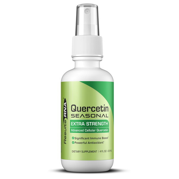 Results RNA Quercetin Seasonal Extra Strength, 4 fl oz, front of spray bottle