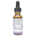 Bottle with inactive ingredients label on a white background