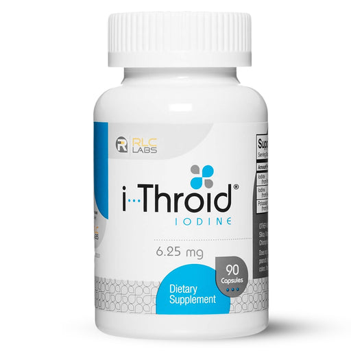 RLC Labs i-Throid 6.25 mg, 90 veg capsules, front of bottle