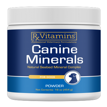 Rx Vitamins for Pets Canine Minerals Powder, 454 g, front of tub