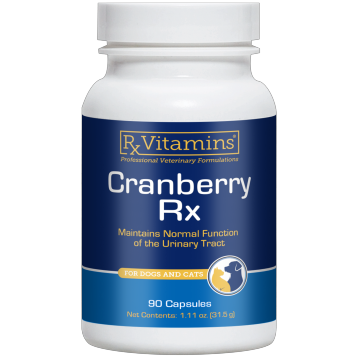 Rx Vitamins for Pets Cranberry Rx, 90 capsules, front of bottle