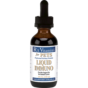Rx Vitamins for Pets Liquid Immuno, 4 fl oz, front of dropper bottle