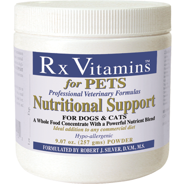 Rx Vitamins for Pets Nutritional Support for Dogs & Cats, 9.07 oz, front of jar