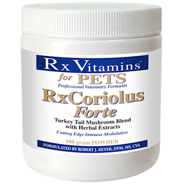 Rx Vitamins for Pets Rx Coriolus Forte, 100 g, front of jar
