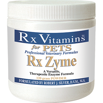 Rx Vitamins for Pets Rx Zyme Powder, 120 g, front of jar