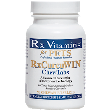 Rx Vitamins for Pets RxCurcuWIN ChewTabs, 90 chewable tablets, front of bottle