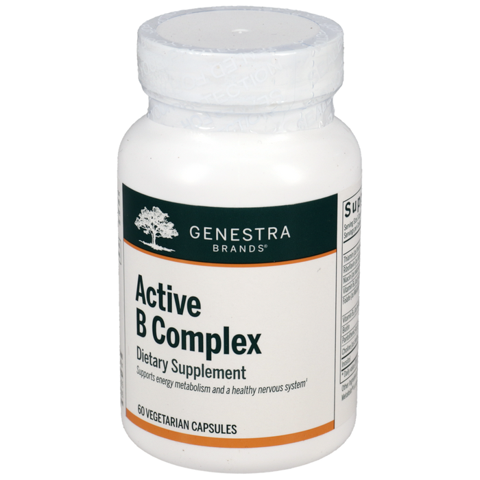 Seroyal Genestra Active B Complex, 60 vegetarian capsules, front of bottle