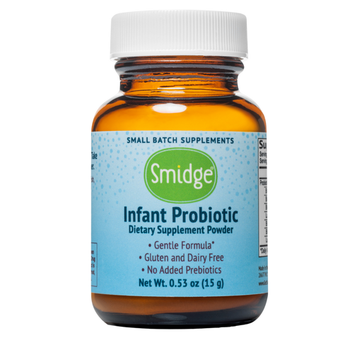 Smidge Infant Probiotic Powder 15g – front of product container"