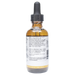 Bottle with inactive ingredients label on a white background