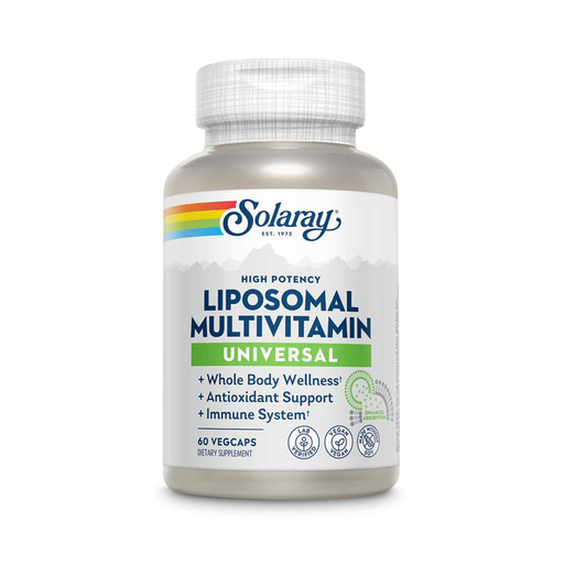 Solaray Liposomal Universal Multivitamin, 60 veg capsules, front of bottle