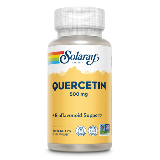 Solaray Quercetin 500 mg, 90 veg capsules, front of bottle