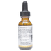 Bottle with inactive ingredients label on a white background