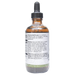 Bottle with inactive ingredients label on a white background