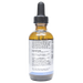 Bottle with active ingredients label on a white background