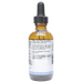 Bottle with inactive ingredients label on a white background