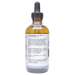 Bottle with inactive ingredients label on a white background