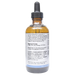 Bottle with active ingredients label on a white background