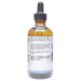 Bottle with inactive ingredients label on a white background