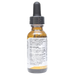 Bottle with active ingredients label on a white background
