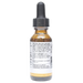 Bottle with inactive ingredients label on a white background