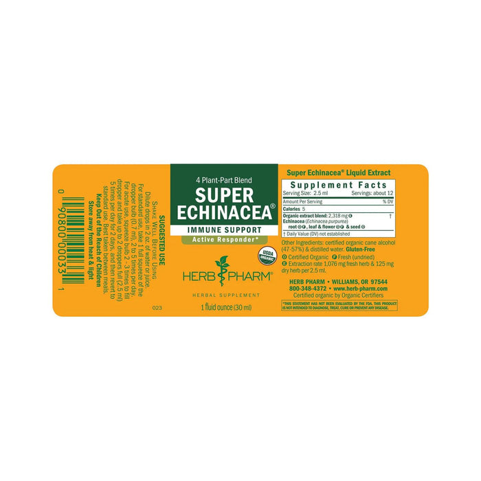 Super Echinacea label