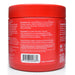 Red supplement jar with label and QR code on a white background