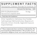 Supplement facts label for DHH Max on a light gray background