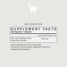 Supplement facts label for bpc 157 rapid pro on a light gray background
