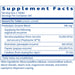 Supplement facts label for a proteolytic enzyme blend tablet with detailed enzyme content.