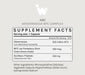 Supplement facts label for ABC Akkermansia-BPC Complex on a light gray background