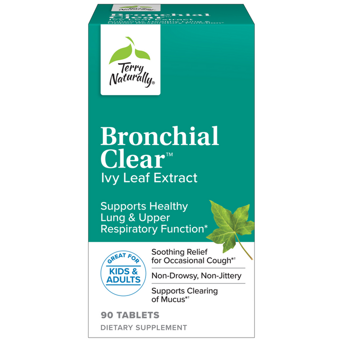 Terry Naturally Bronchial Clear, 90 tablets, front of box