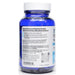 A blue plastic bottle of Sphéra Women's Vaginal Microbiota Balance supplement with a white cap, showing the back label with text and a barcode on a white background.