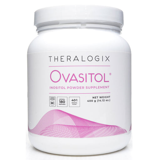 Theralogix Ovasitol Inositol Powder, 400 g, front of jar