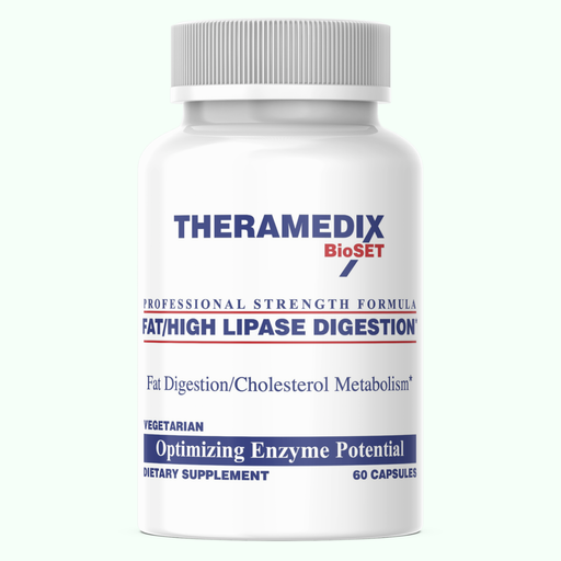 Theramedix Fat High Lipase Digestion, 60 veg capsules, front of bottle