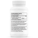 Thorne Ashwagandha 120 mg 30 capsules supplement facts label
