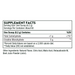 Thorne Creatine Strawberry 60 servings supplement facts label