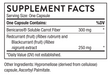Thorne Immune Activator 30 capsules supplement facts label