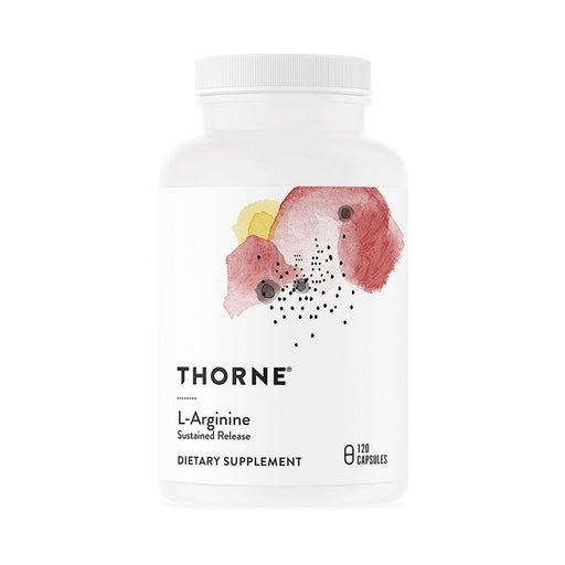 Thorne L-Arginine Sustained Release 1000 mg, 120 capsules, front of bottle